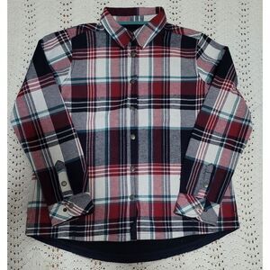 Orvis Women's Shirt Jacket Shacket Soft Fleece Flannel Barn Plaid Size Large